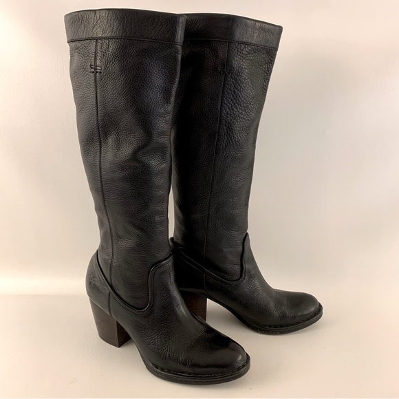 Frye Shoes - Frye Rory Scrunch Black Leather Boots